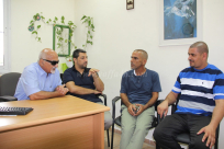 وفد من جمعية يافا للاغاثة الانسانية في زيارة لمكتب الرفاه الاجتماعي 